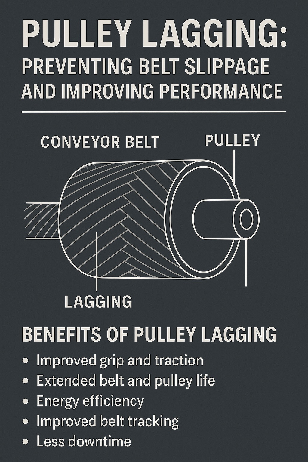 Pulley Lagging How It Prevents Belt Slippage And Improves Performance Pulley Lagging How It Prevents Belt Slippage And Improves Performance
